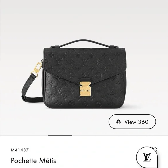 Louis Vuitton Black Embossed Crossbody Bag - Picture 2 of 2